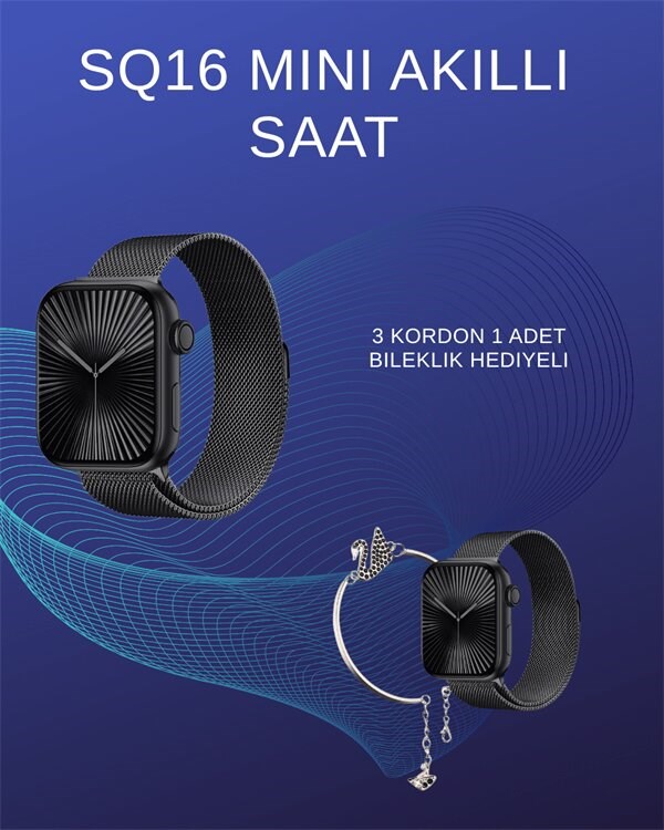 SQ-16 Mini Series 10 Akıllı Saat | Spor Modları, Bildirim ve Müzik Kontrolü