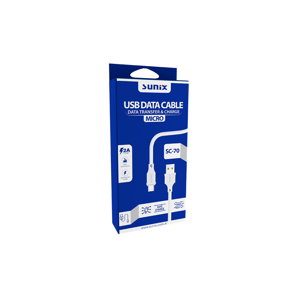 SUNİX MİCRO 100 CM KABLO 2.1A SC-70