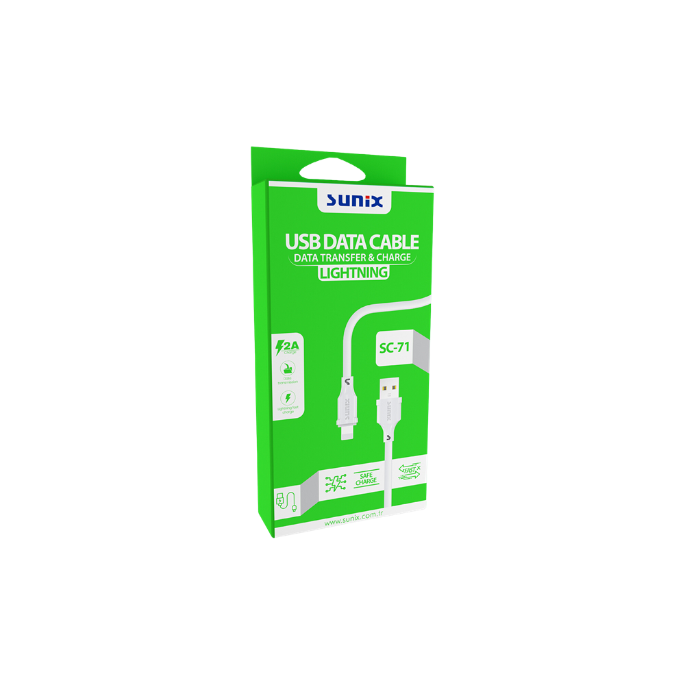 SUNİX USB KABLO İOS 2.1A SC-71