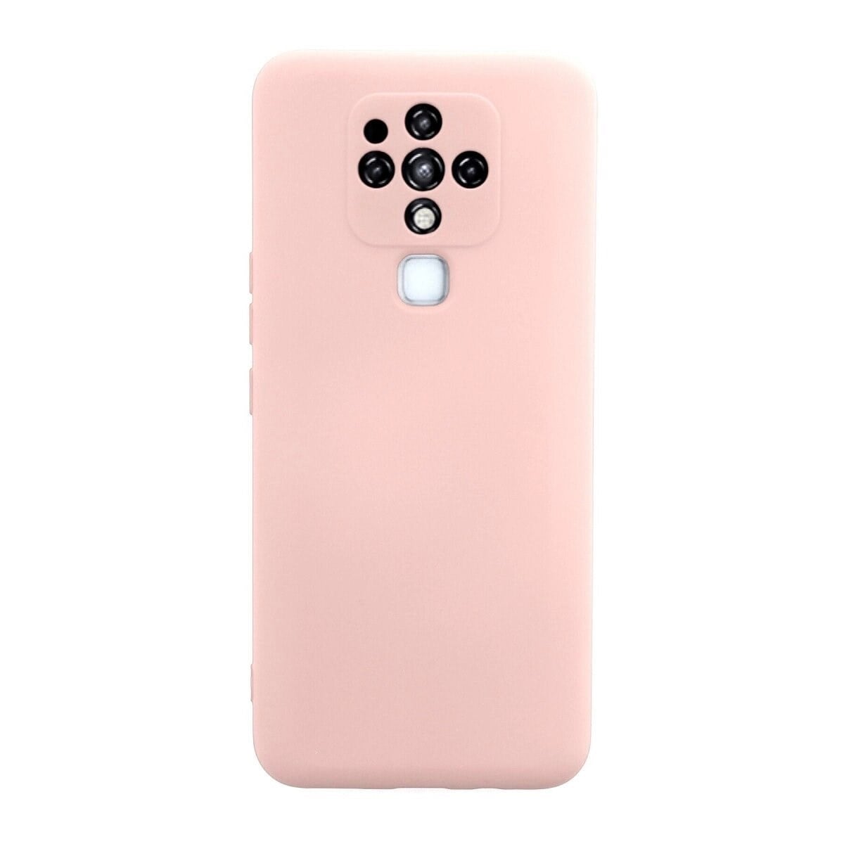 Tecno Camon 16 Kılıf Nano İçi Kadife Silikon - Pudra