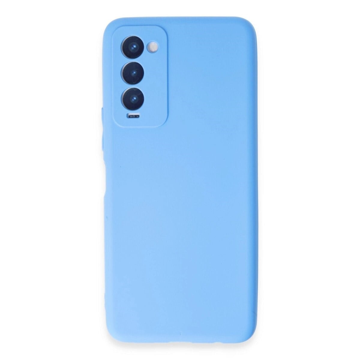 Tecno Camon 18 Kılıf First Silikon - Mavi