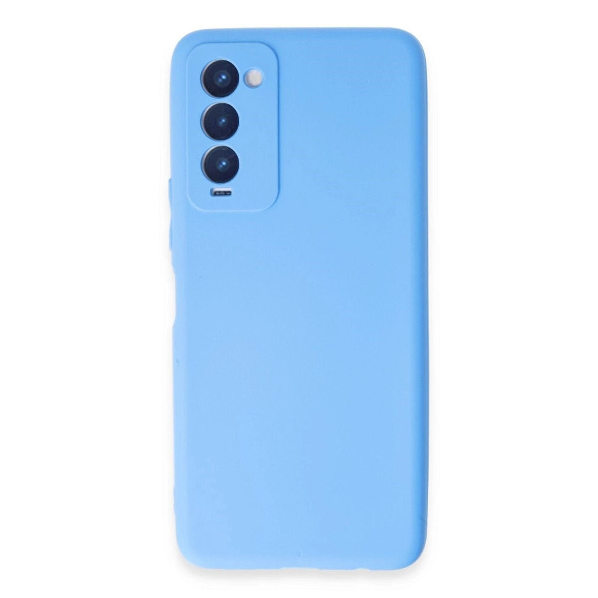 Tecno Camon 18 Kılıf First Silikon - Mavi