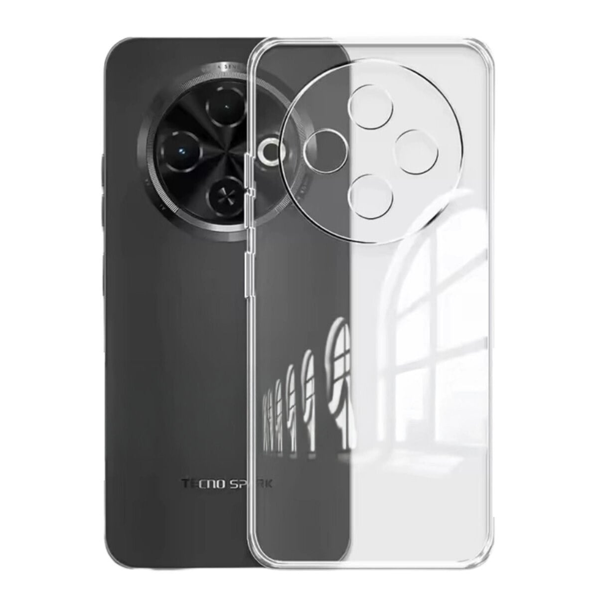 Tecno Spark 30c Kılıf Lüx Şeffaf Silikon