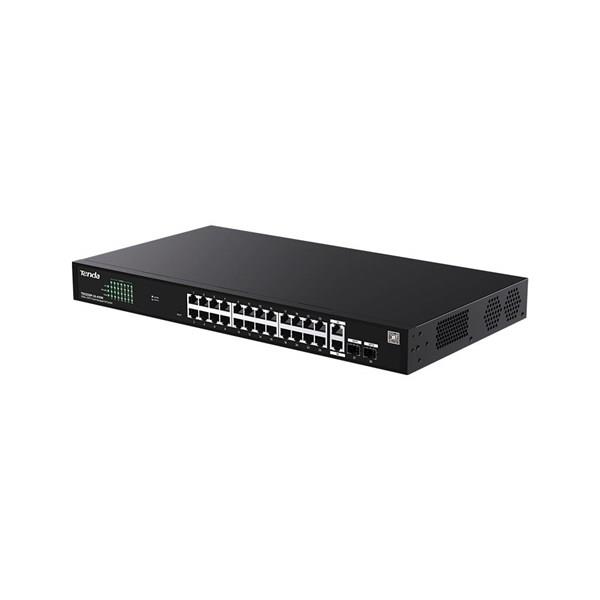 TENDA 24port PoE 410W TEG2228P-24-410W GIGABIT 2X SFP Yönetilemez Switch