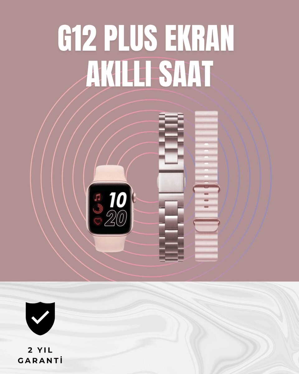 Titreşimli Bildirimli Akıllı Saat – Nabız, GPS, Spor Modları, Telefon Eşleştirme Özellikli