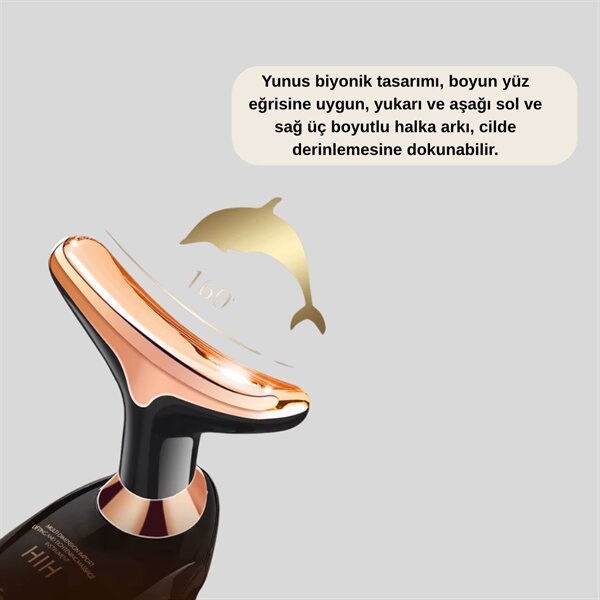 Titreşimli Yüz ve Boyun Masaj Aleti Lifting Etkili Cilt Bakım Cihazı