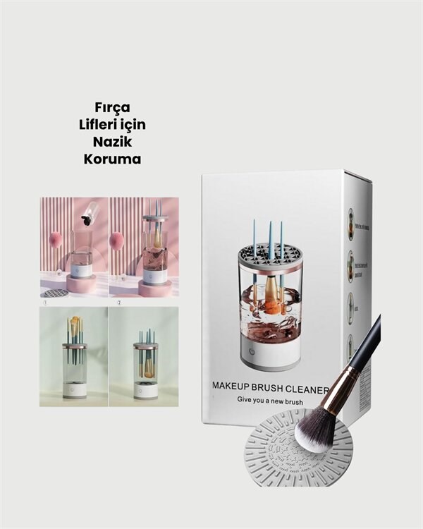 Tüm Makyaj Fırçalarıyla Uyumlu Derin Temizlik Makinesi