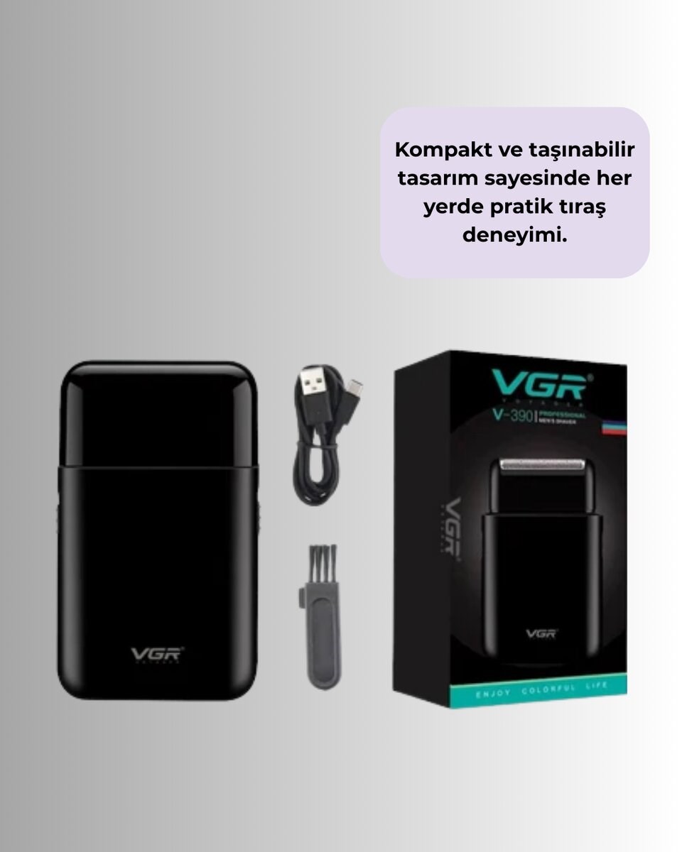 Ultra İnce Elektrikli Tıraş Makinesi | USB Şarjlı ve Su Geçirmez