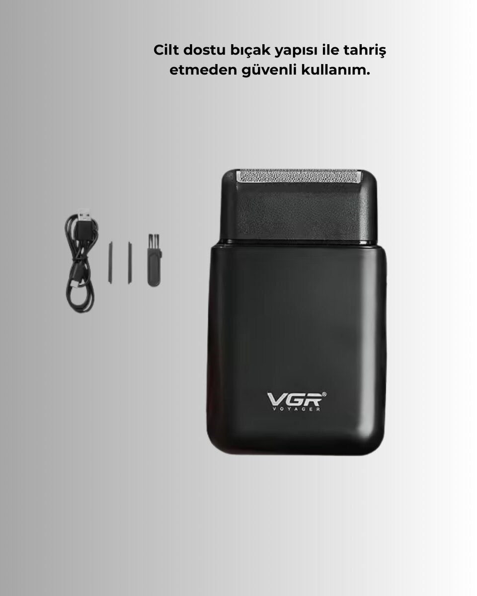 Ultra İnce Elektrikli Tıraş Makinesi | USB Şarjlı ve Su Geçirmez