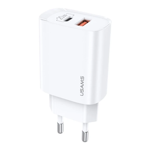 USAMS iPhone 20W QC3.0 + PD3.0  Hızlı Şarj Başlık US-CC121 T35-(1903)
