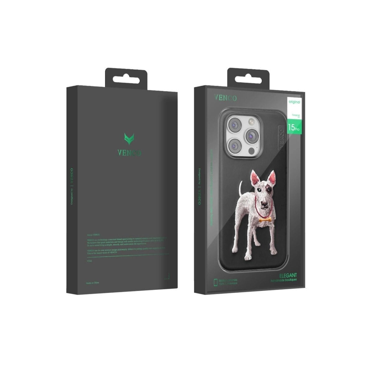 Venco Apple İphone 14 Pro Max Perma Desenli Kapak - Kahverengi