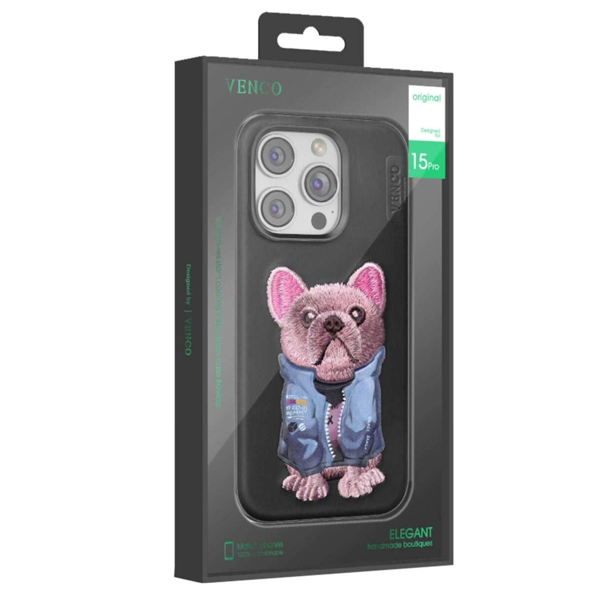 Venco Apple İphone 16 Cute Desenli Kapak - Lacivert