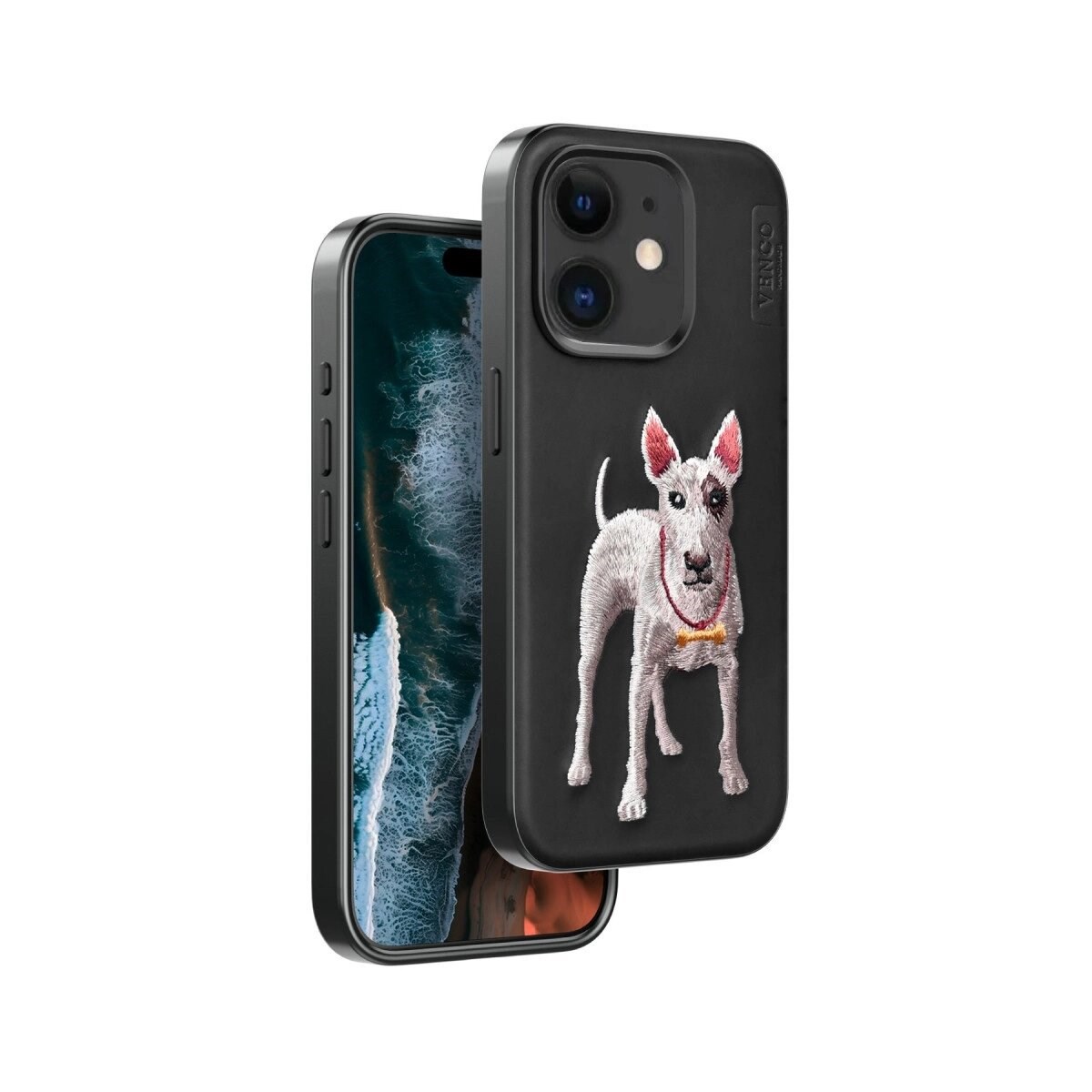 Venco İphone 11 Perma Desenli Kapak - Siyah