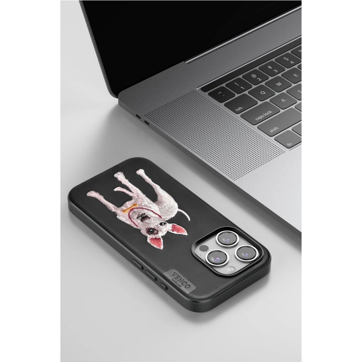 Venco İphone 14 Pro Max Perma Desenli Kapak - Kahverengi