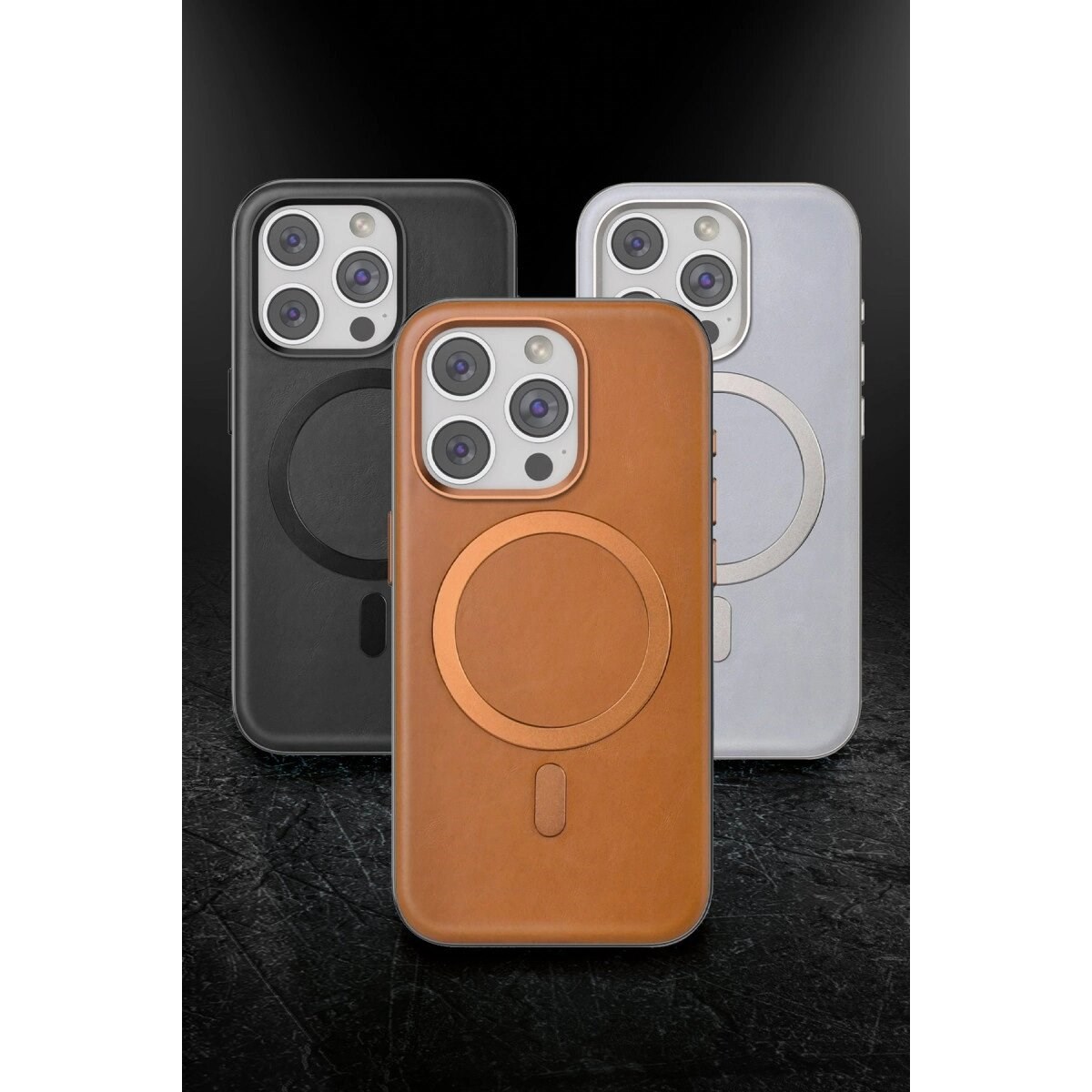Venco İphone 15 Pro Max Puskas Magsafe Kapak - Siyah