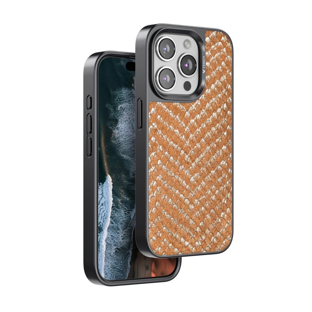 Venco İphone 15 Pro Viper Kapak - Kahverengi