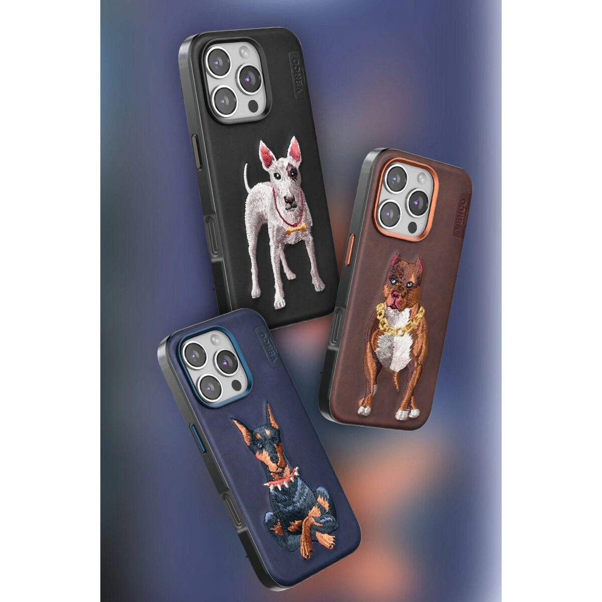 Venco İphone 16 Perma Desenli Kapak - Siyah