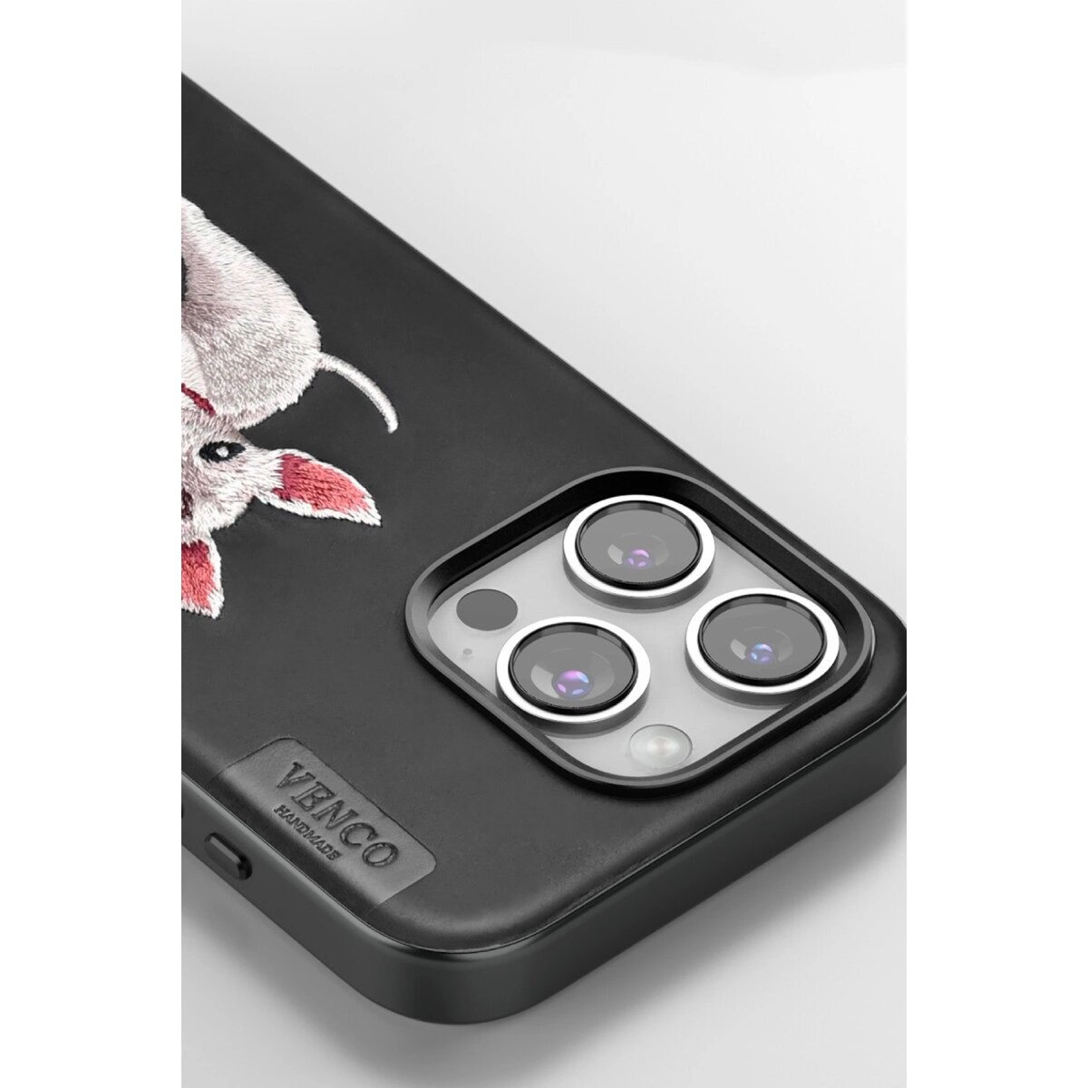 Venco İphone 16 Pro Max Perma Desenli Kapak - Siyah