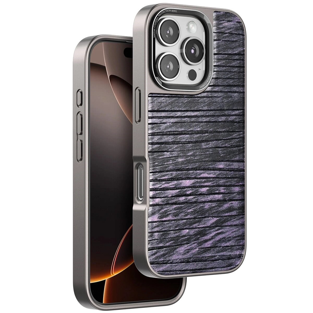 Venco İphone 16 Pro Max Wave Kapak - Derin Mor