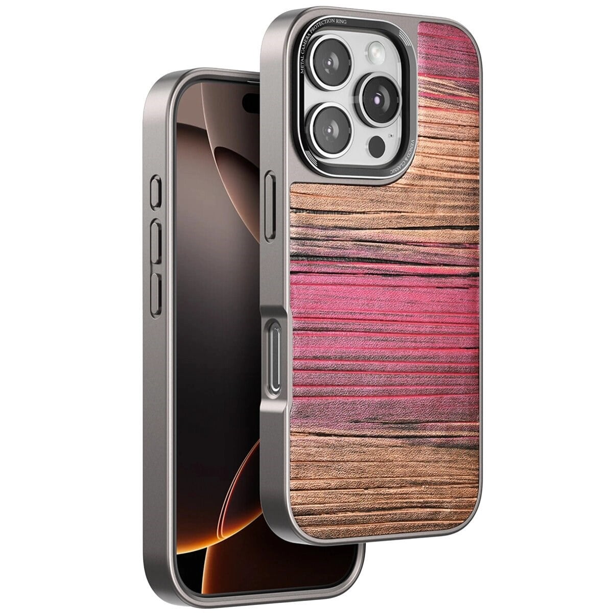 Venco İphone 16 Pro Max Wave Kapak - Pembe
