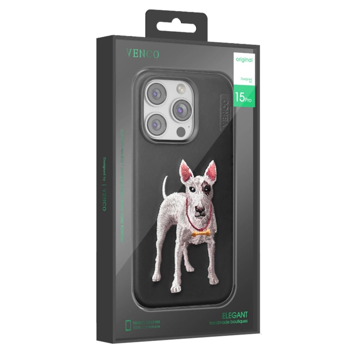 Venco İphone 16 Pro Perma Desenli Kapak - Kahverengi