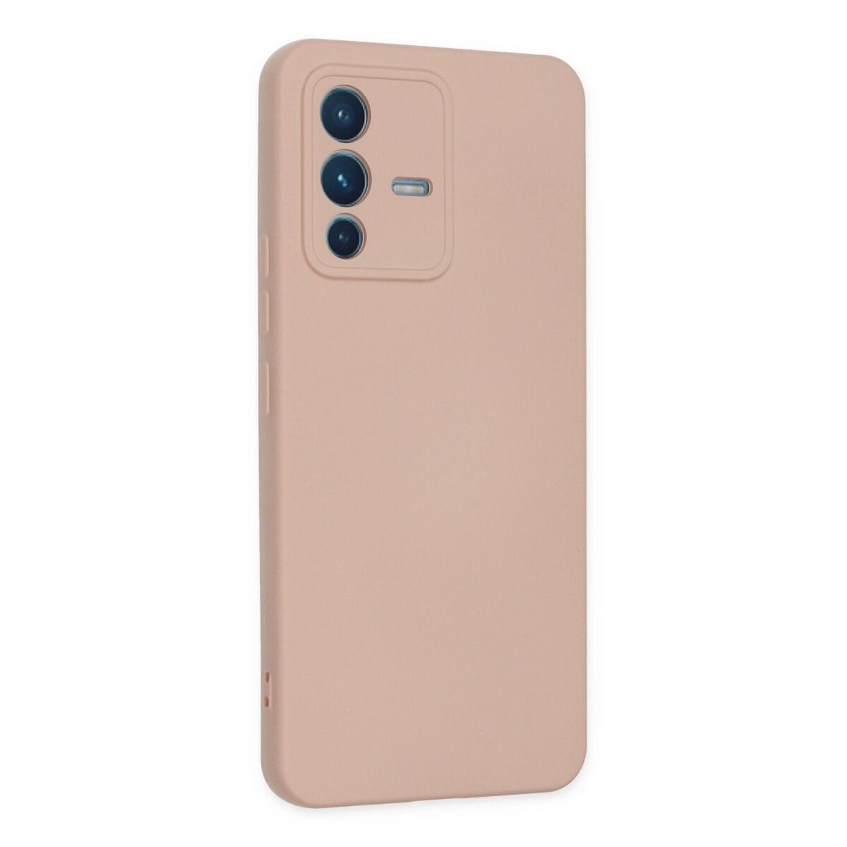 Vivo V23 5g Kılıf Nano İçi Kadife Silikon - Pudra