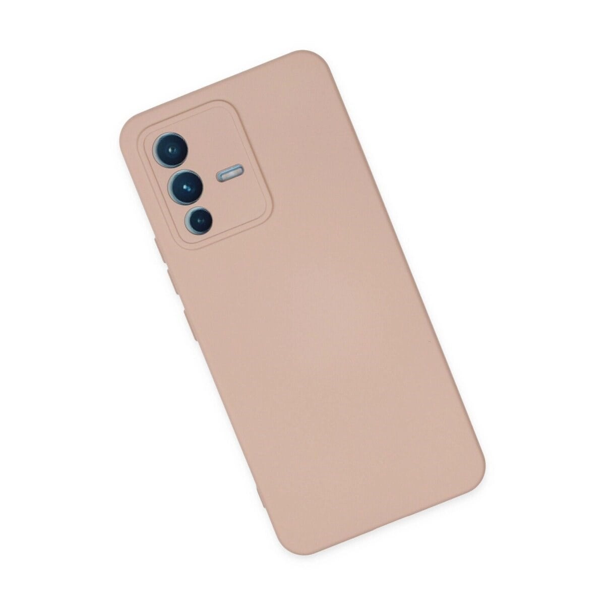 Vivo V23 5g Kılıf Nano İçi Kadife Silikon - Pudra
