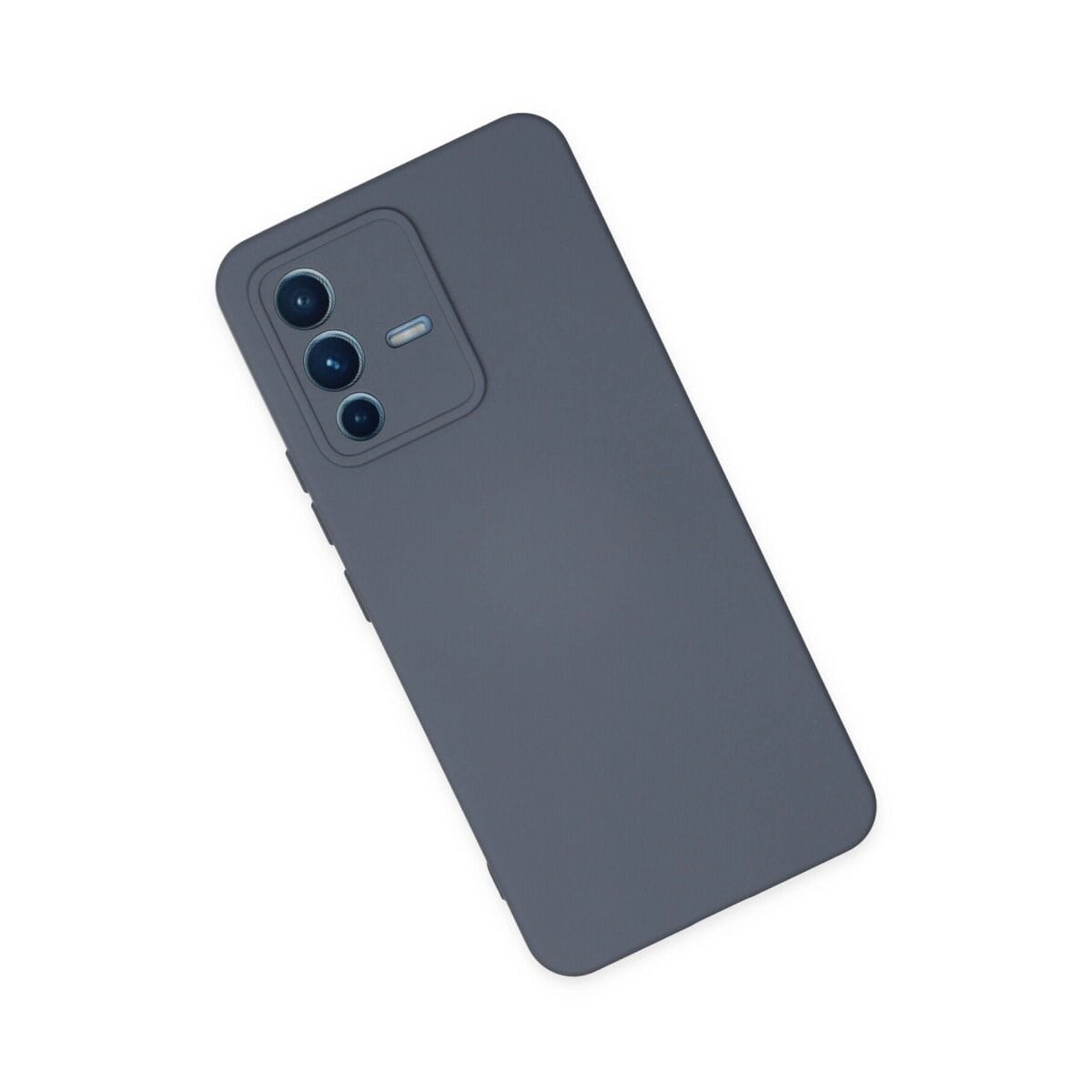 Vivo V23 5g Kılıf Nano İçi Kadife Silikon - Gri