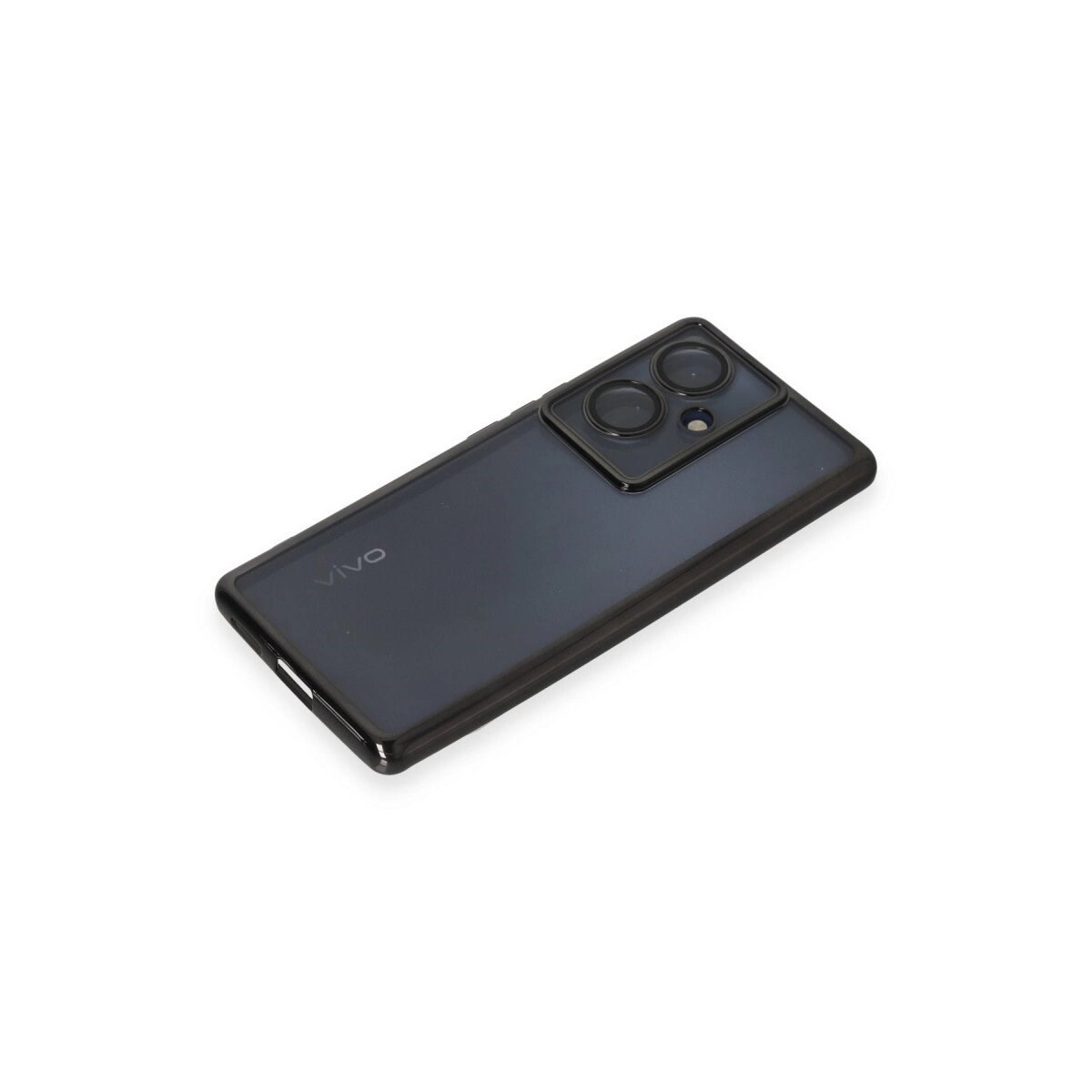 Vivo V29 Lite Kılıf Razer Lensli Silikon - Siyah