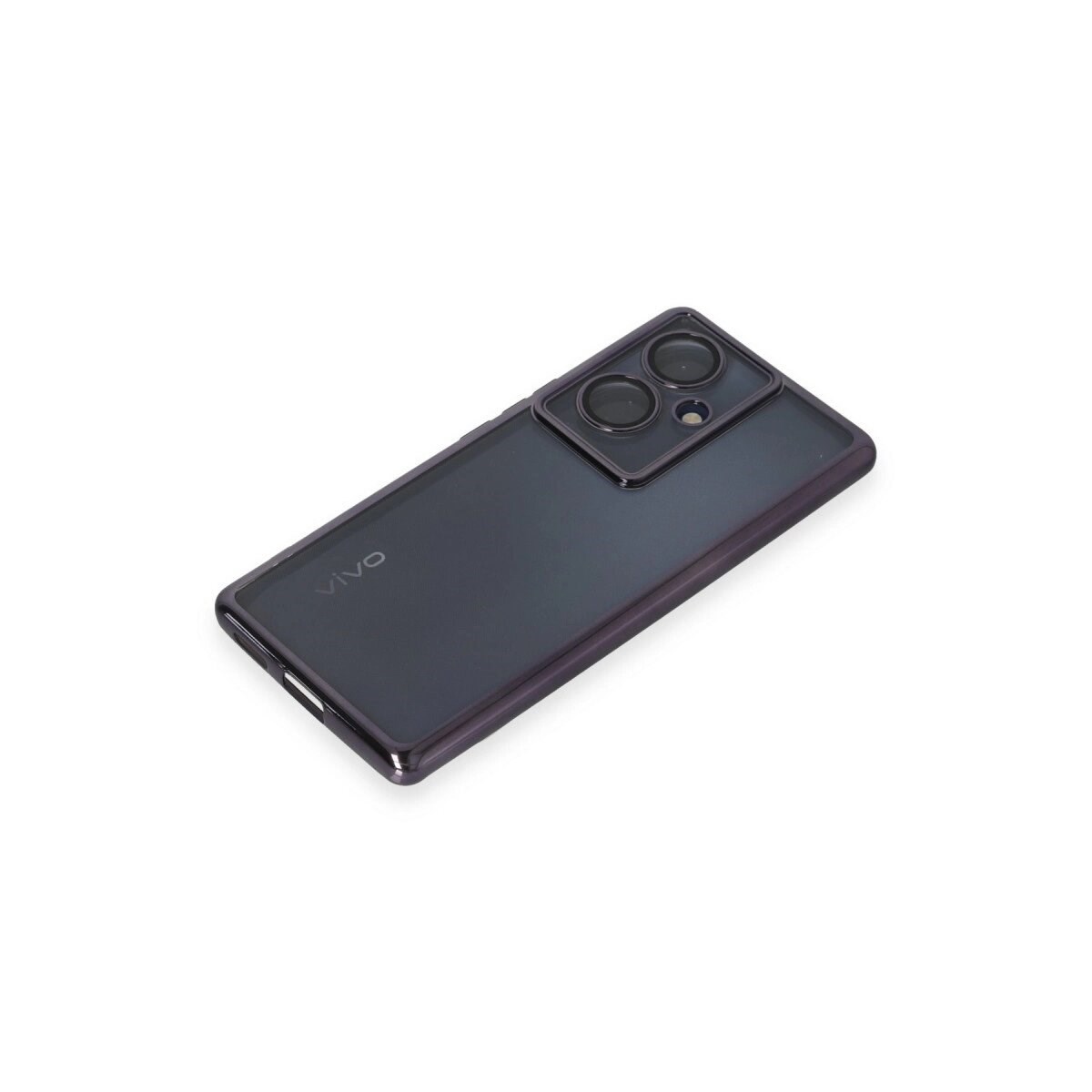 Vivo V29 Lite Kılıf Razer Lensli Silikon - Mor