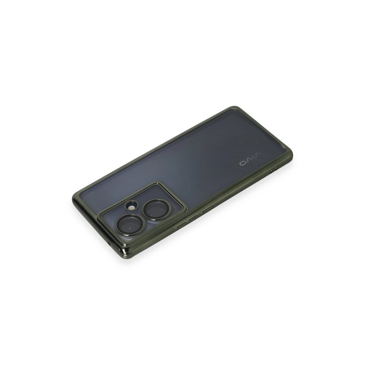 Vivo V29 Lite Kılıf Razer Lensli Silikon - Yeşil