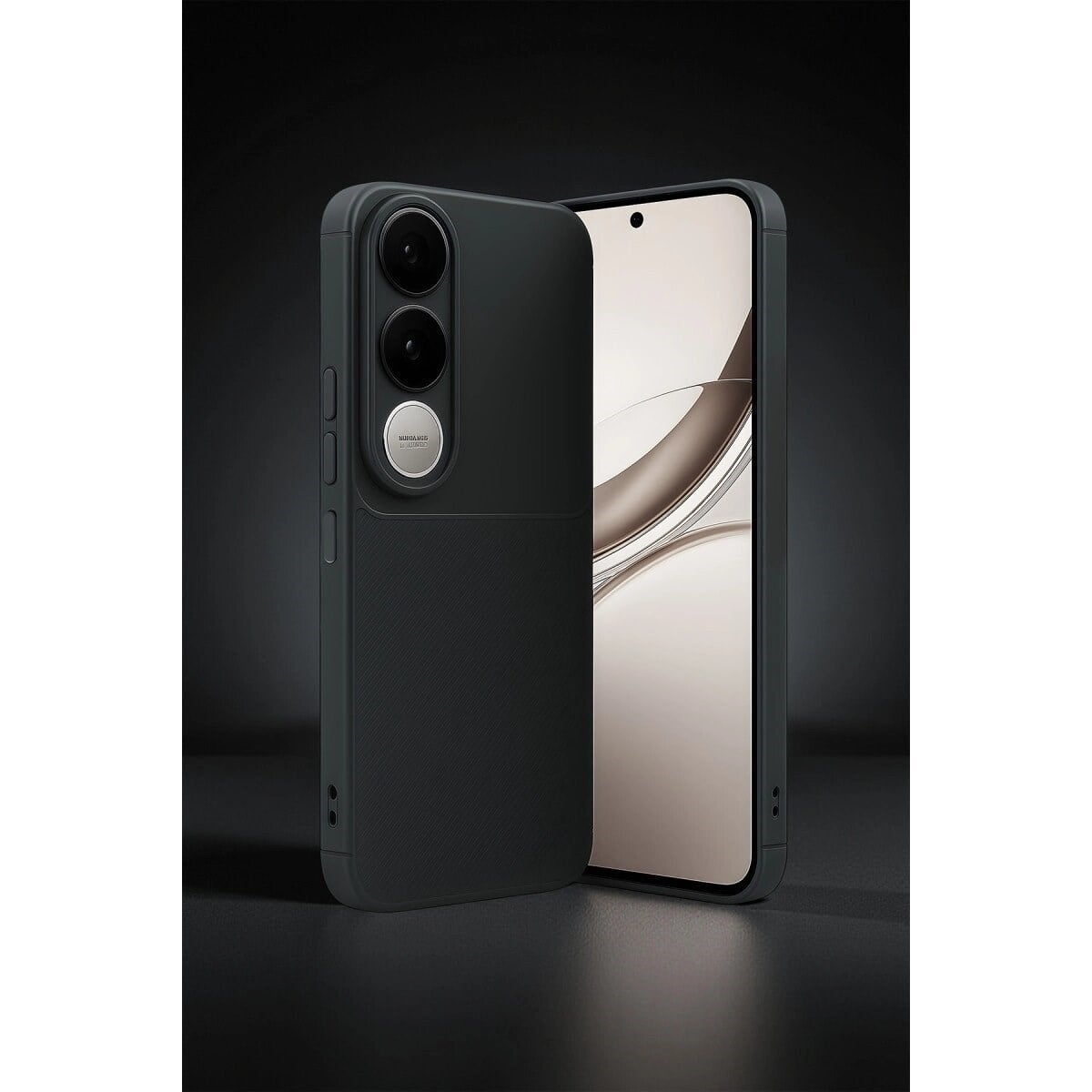 Vivo V50 Lite 4g Auto Focus Karbon Kapak - Kahverengi