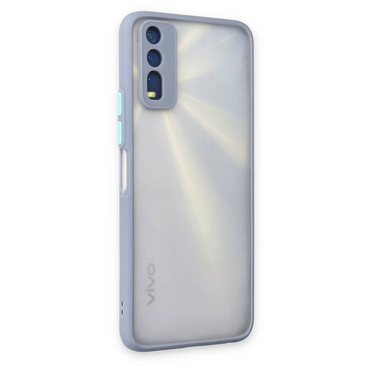 Vivo Y11s Kılıf Montreal Silikon Kapak - Gri
