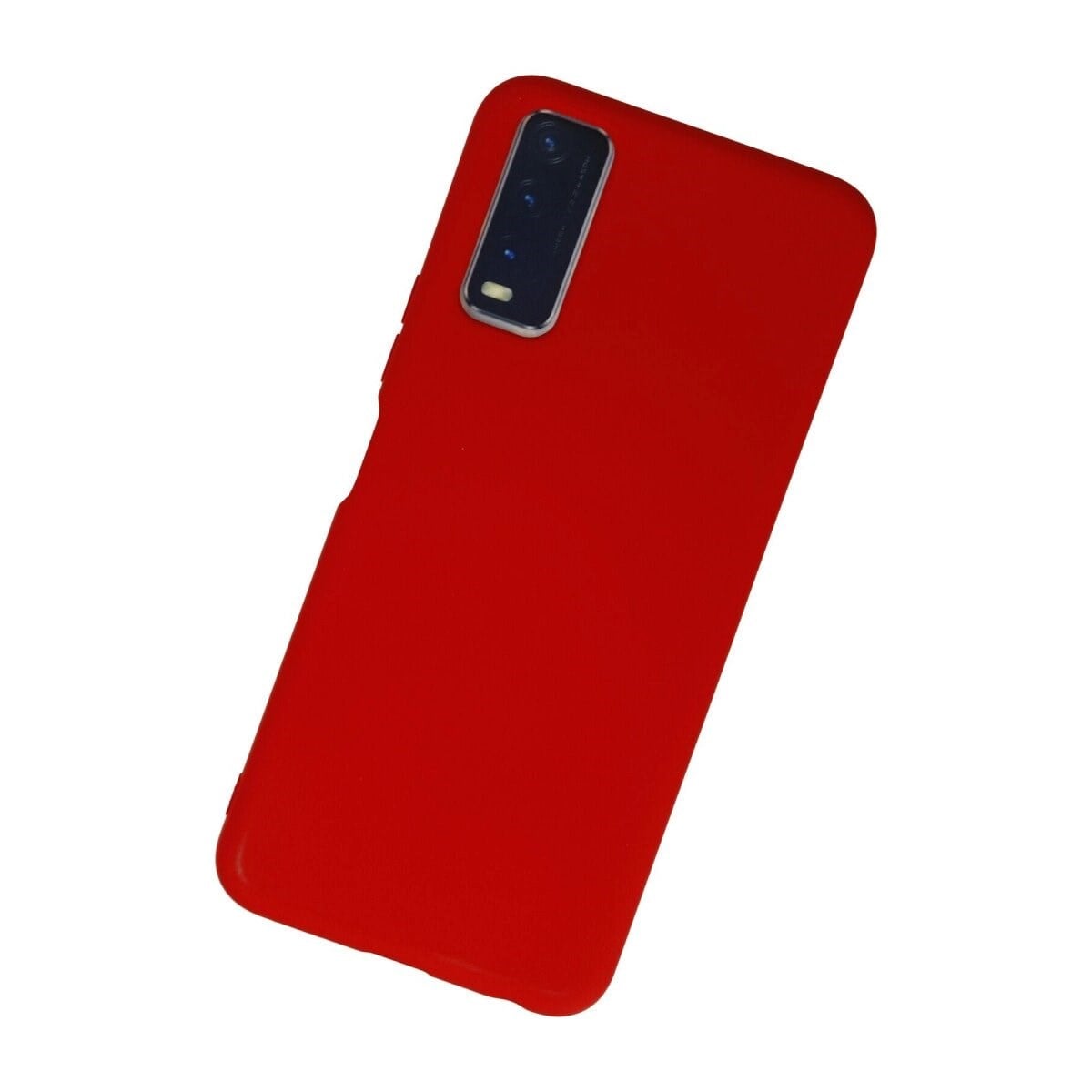 Vivo Y11s Kılıf Nano İçi Kadife Silikon - Kırmızı