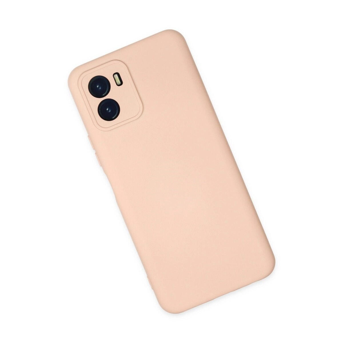 Vivo Y15s Kılıf Nano İçi Kadife Silikon - Pudra