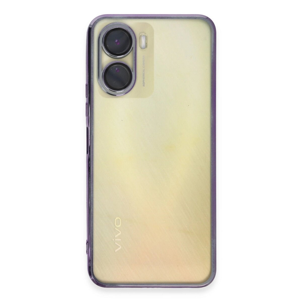 Vivo Y16 Kılıf Razer Lensli Silikon - Mor