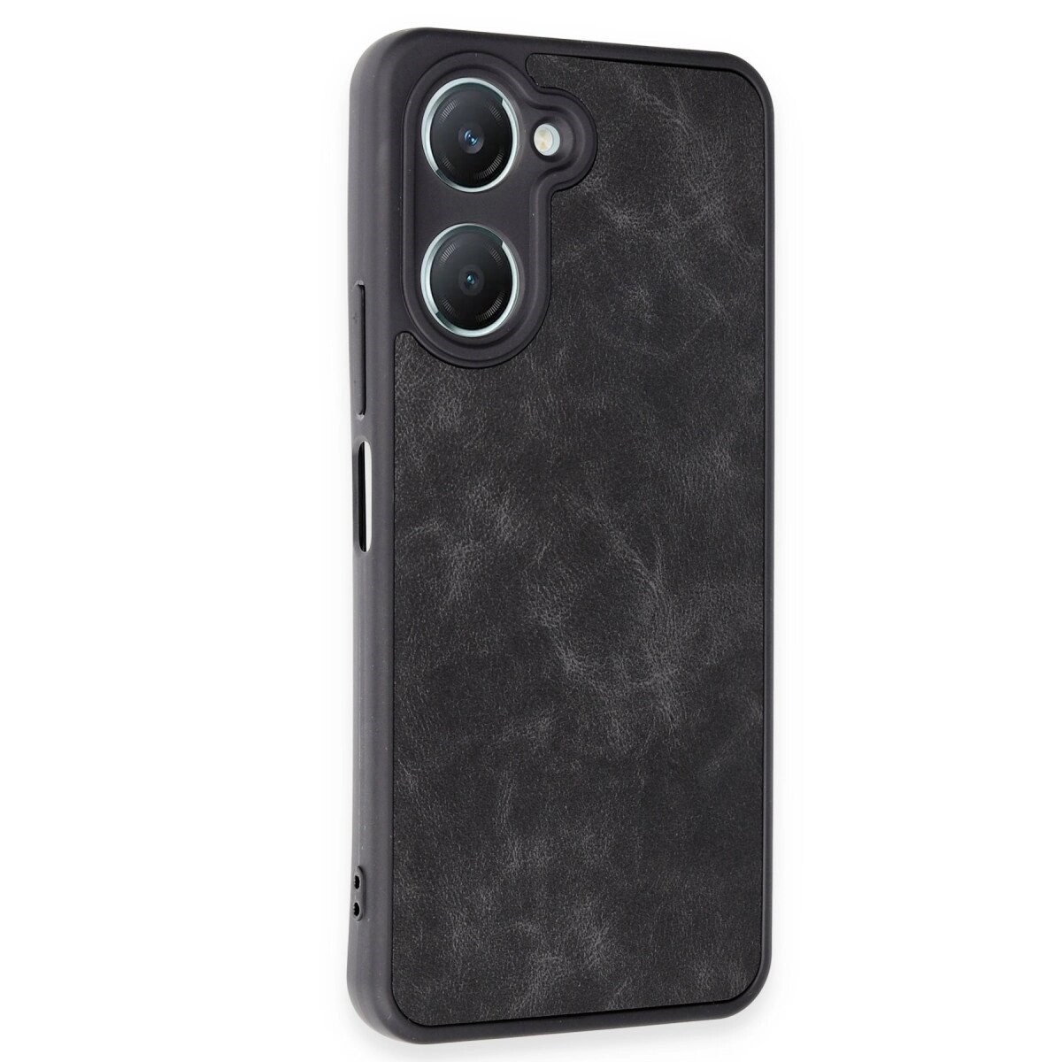 Vivo Y18 Kılıf Aras Deri Kapak - Siyah