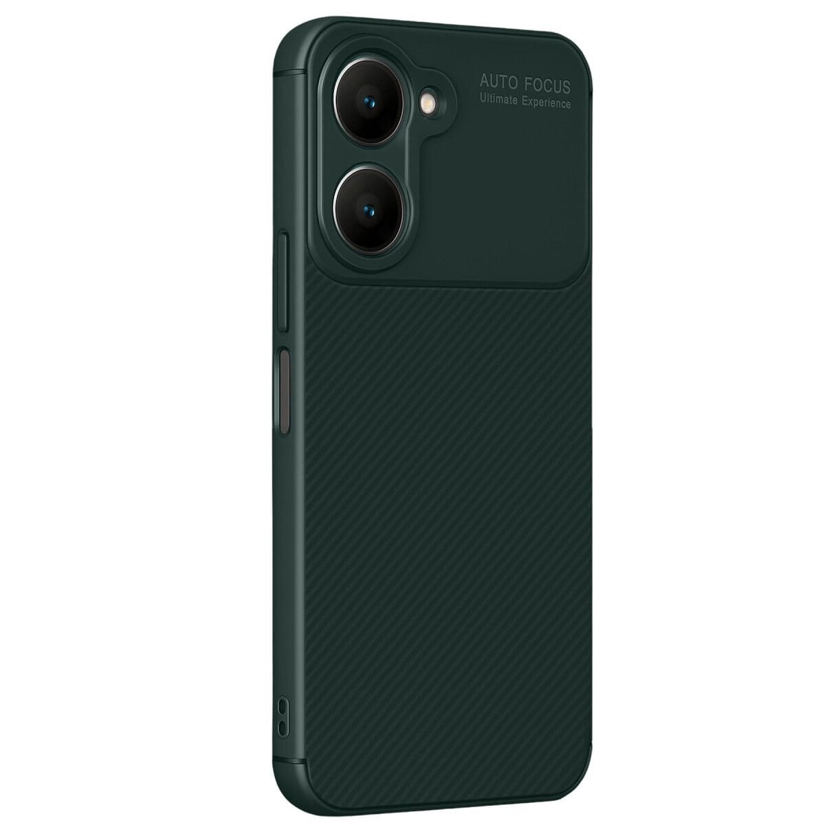 Vivo Y18 Kılıf Auto Focus Karbon Kapak - Koyu Yeşil