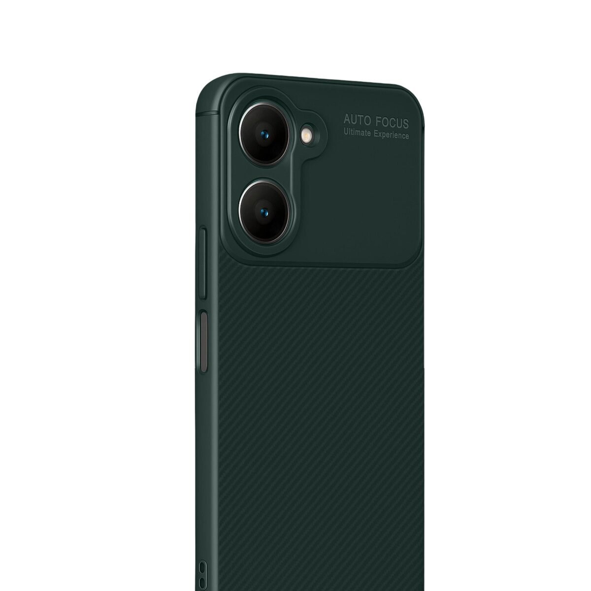 Vivo Y18 Kılıf Auto Focus Karbon Kapak - Koyu Yeşil