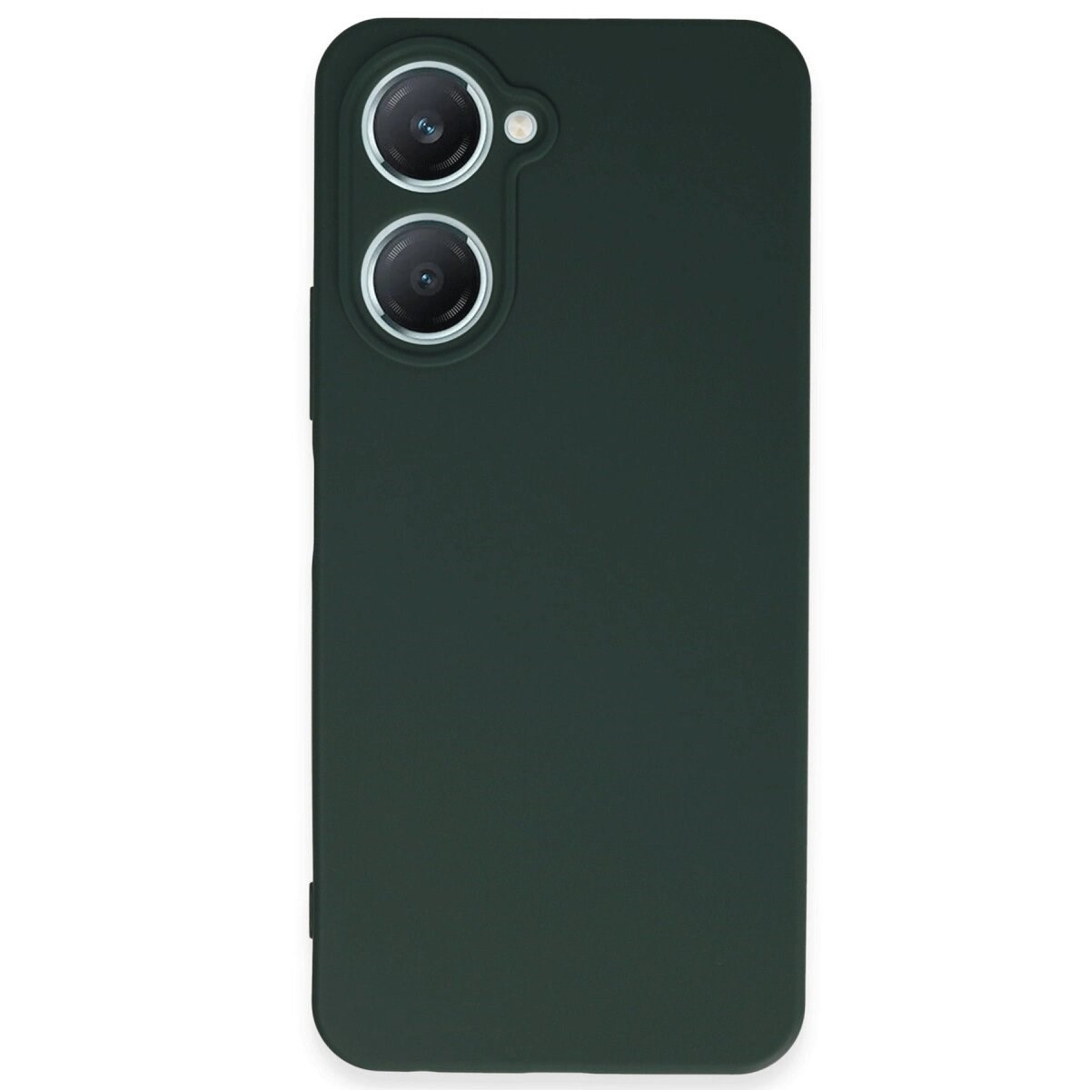 Vivo Y18 Kılıf First Silikon - Koyu Yeşil