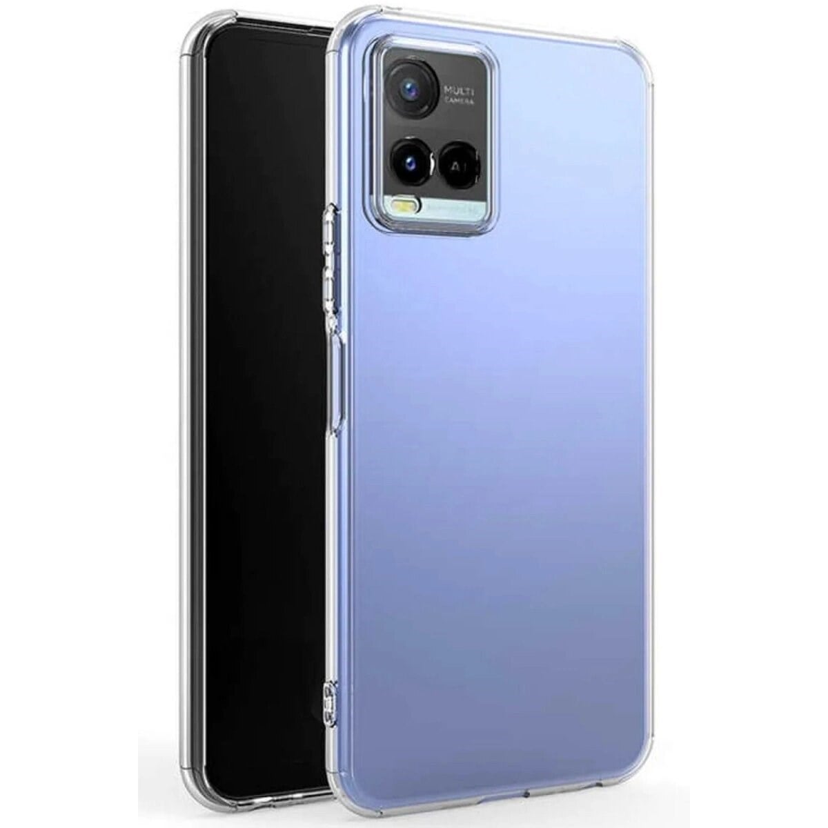 Vivo Y21s Kılıf Lüx Şeffaf Silikon