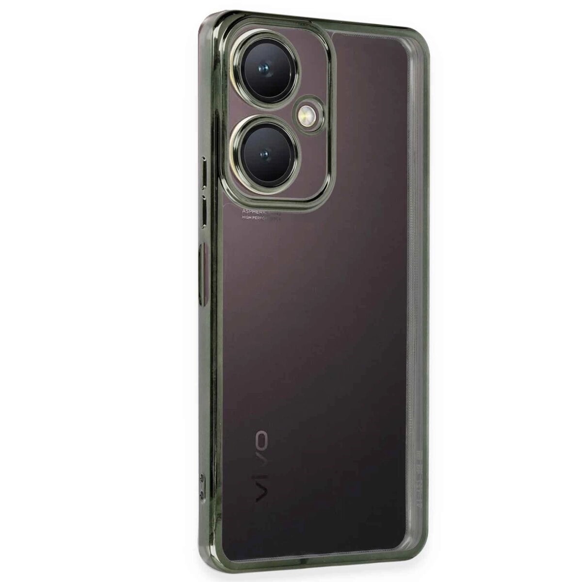 Vivo Y27 Kılıf Razer Lensli Silikon - Yeşil