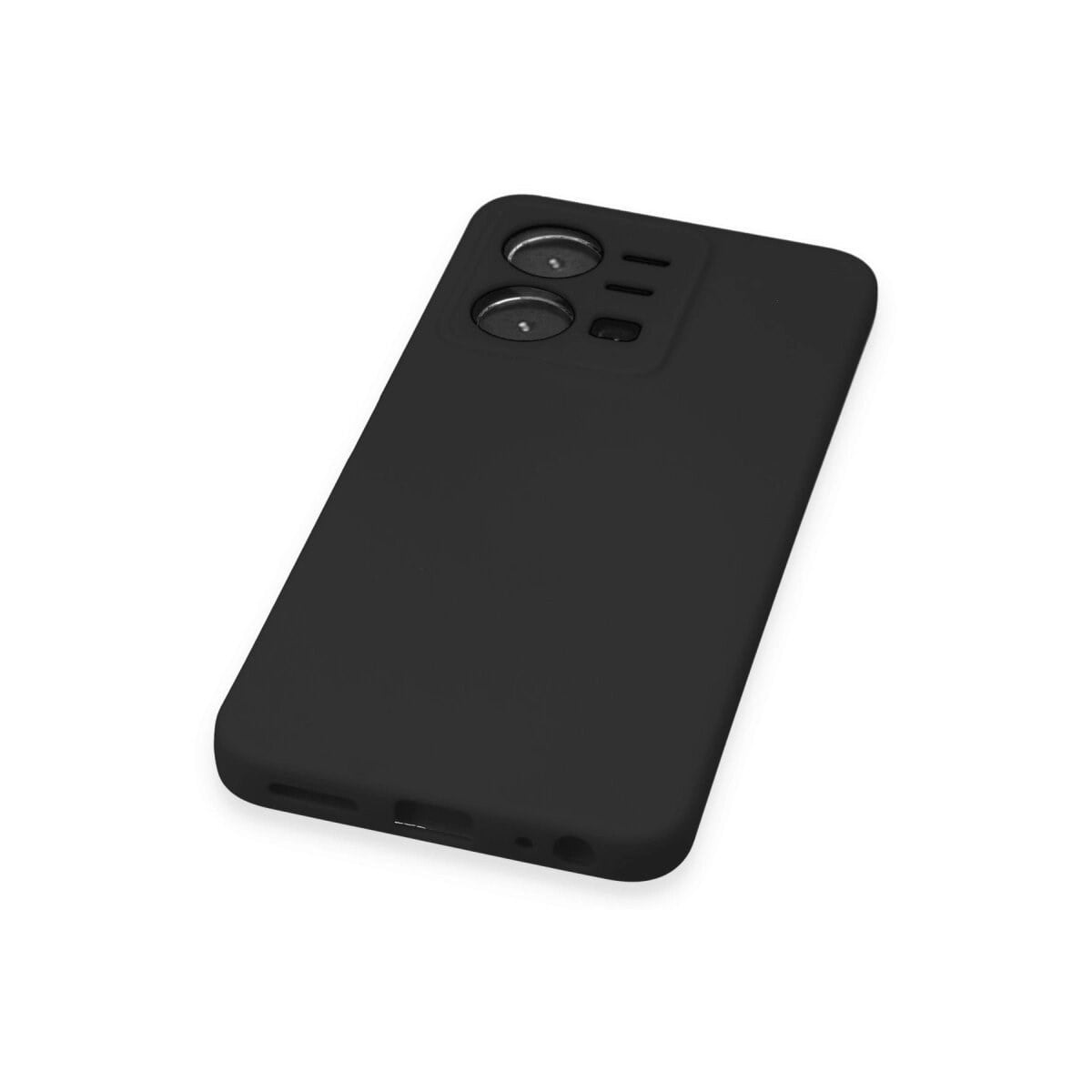 Vivo Y35 Kılıf Nano İçi Kadife Silikon - Siyah