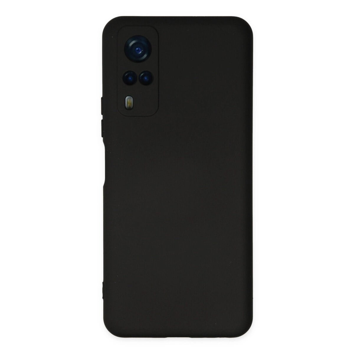 Vivo Y53s Kılıf Nano İçi Kadife Silikon - Siyah