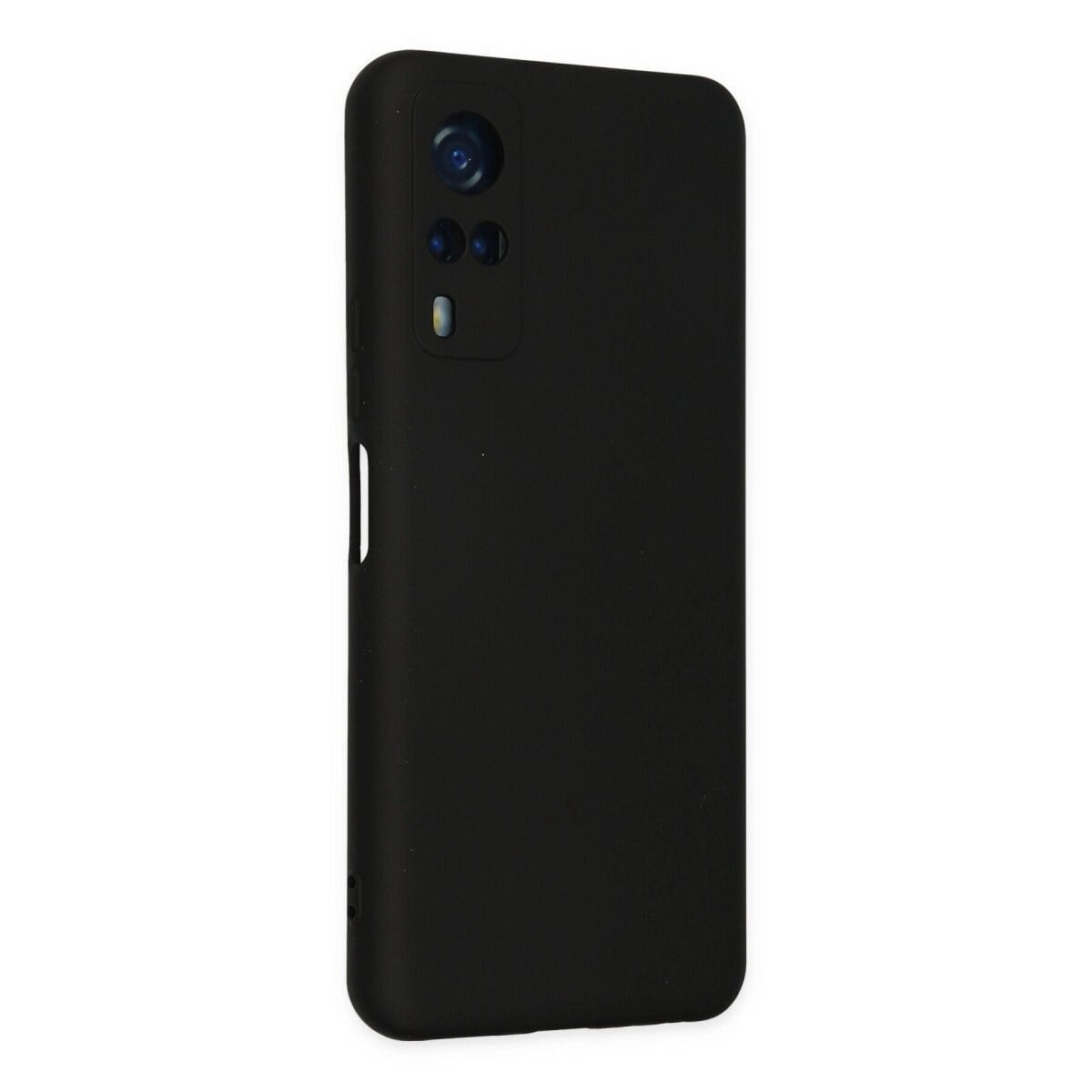 Vivo Y53s Kılıf Nano İçi Kadife Silikon - Siyah