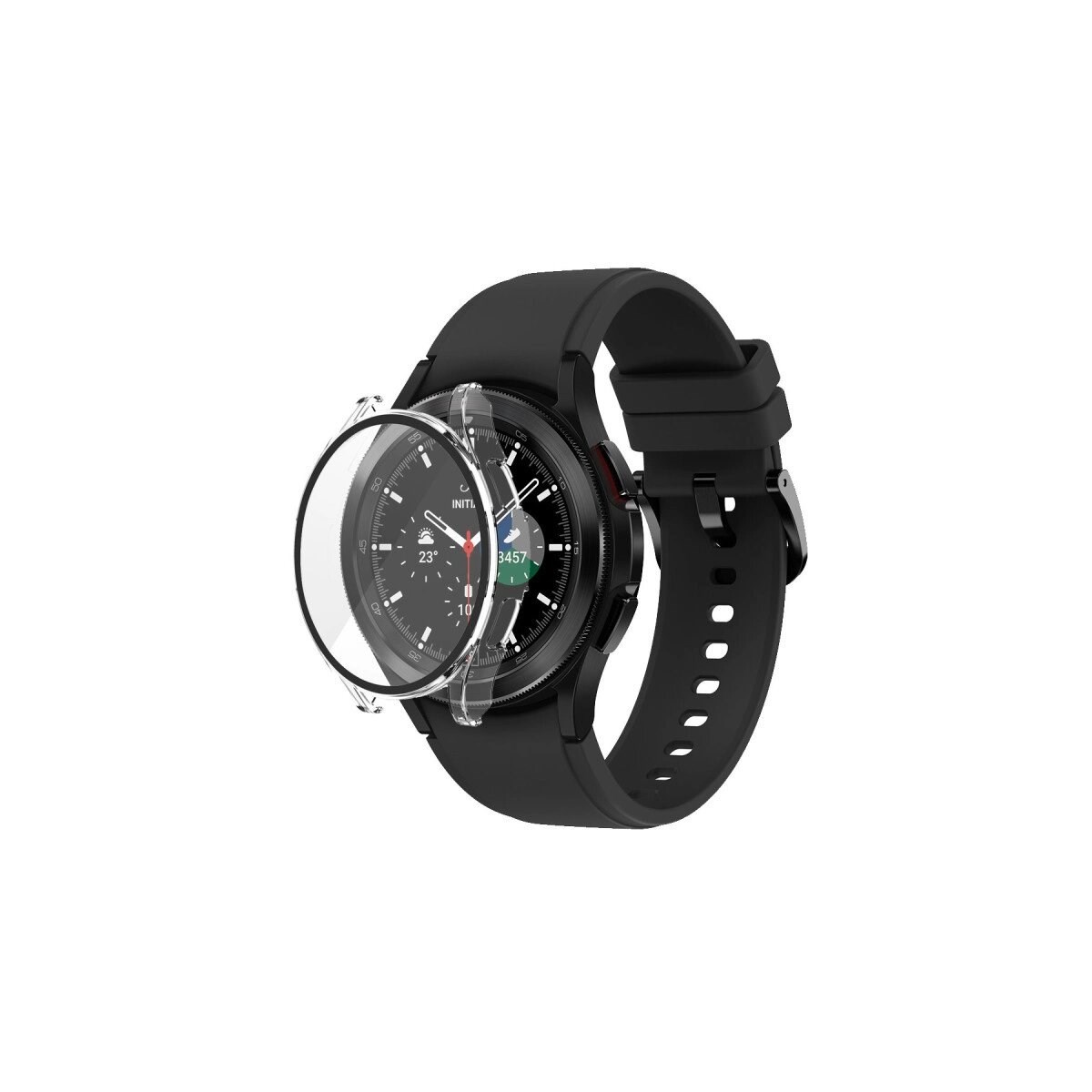 Watch 5 44mm Wall Camlı Kasa Ekran Koruyucu - Şeffaf