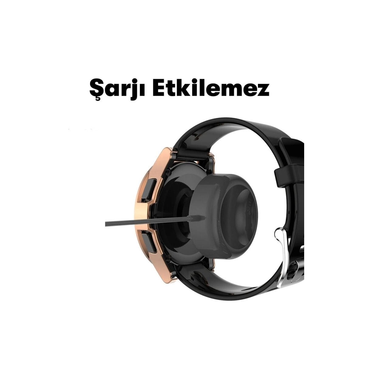Watch 5 44mm Wall Camlı Kasa Ekran Koruyucu - Rose Gold