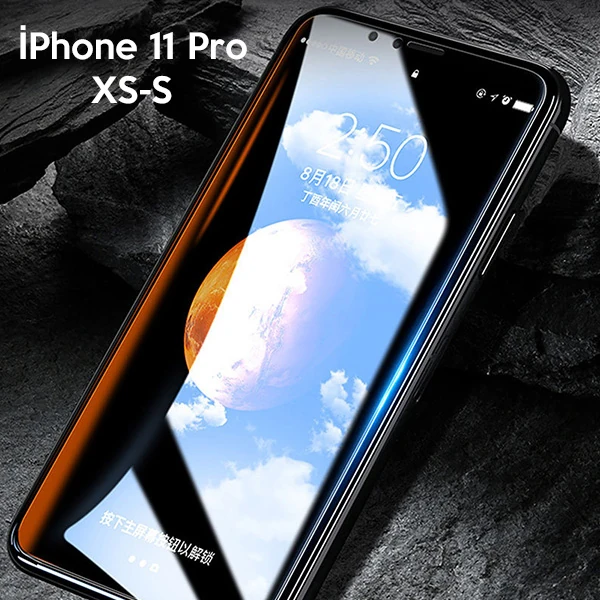 WK İPhone 11 Pro 5.8 XS-X  Kingkong Curved Tempered Cam Ekran Koruyucu-(1903)