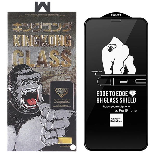 WK İPhone 12 Mini 5.4 Kingkong Curved Tempered Cam Ekran Koruyucu-(1903)
