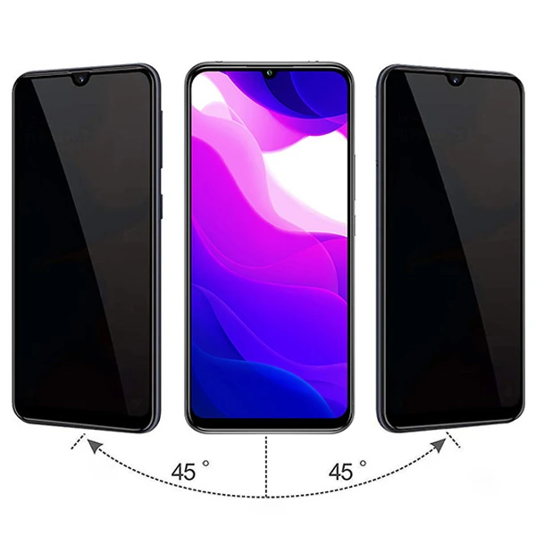 Xiaomi Mi 10 Lite 3D Full Privacy Gizlilik Tempered Cam Ekran Koruyucu-(1903)